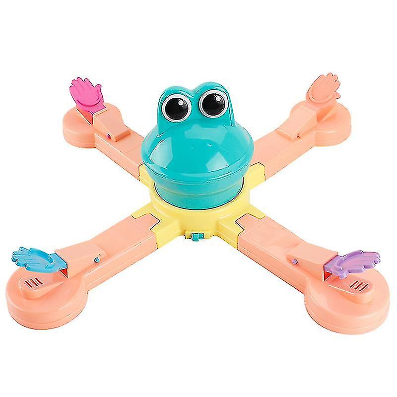 Gojoy Funny Feeding Frogs To Eat Biscuits， Children's Kids Educational Electric Toys Family Party Game Starlight