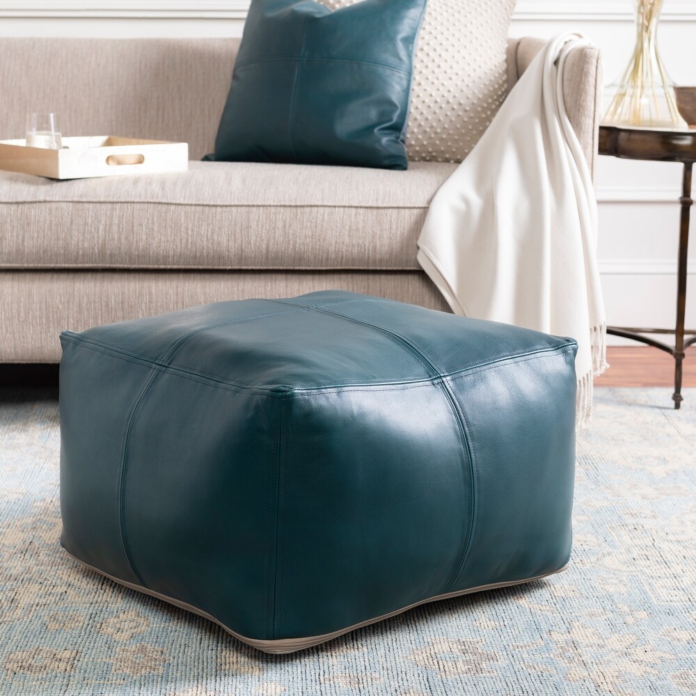 Brindisi Modern Patchwork 22 Inch Pouf