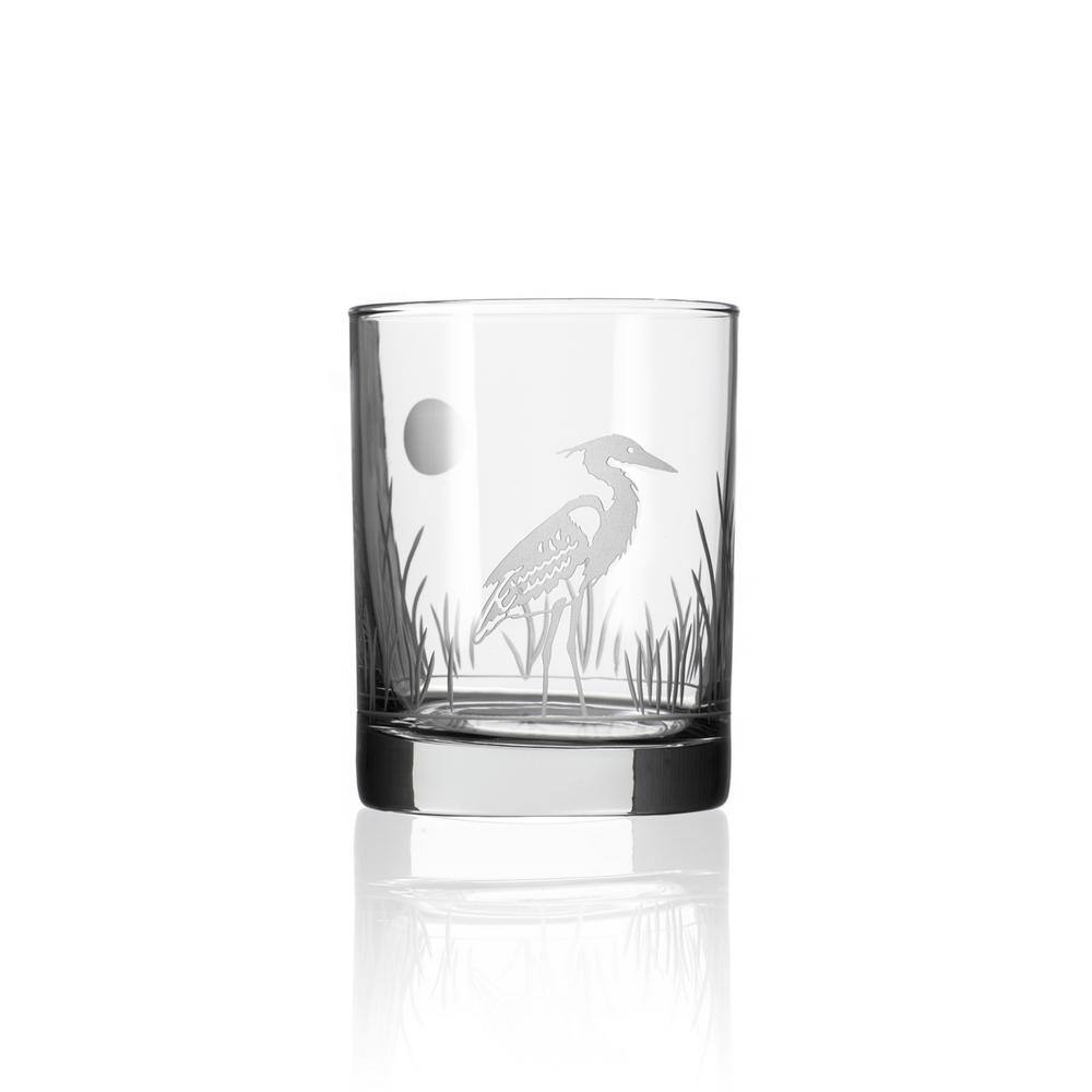 Rolf Glass Heron 13 oz. Double Old Fashioned Glass (Set of 4) 219004-S4