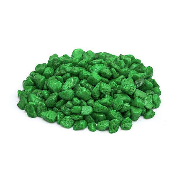 Aquarium Pebbles (Green, Small) - 1 kg