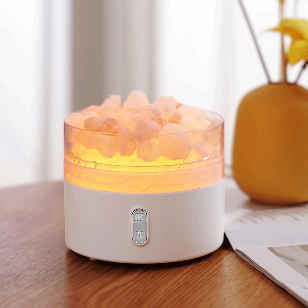 Salt Rock Atomizing Air Humidifier 220ml Large Capacity Ultrasonic Essential Oil Diffuser Usb Charging Home Purifier Atomizer