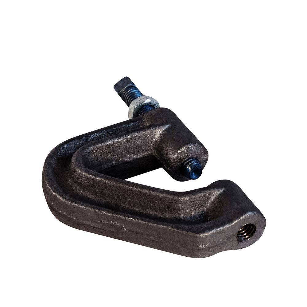 The Plumber's Choice Purlin Beam Clamp for 38 in. Threaded Rod in Uncoated Iron 38CLPUPL