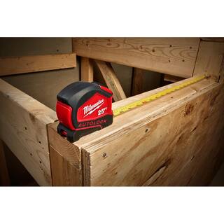 MW 7 in. Billet Torpedo Level with 25 ft. Compact Auto Lock Tape Measure 48-22-5107-48-22-6825