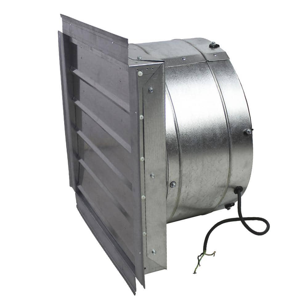 Maxx Air 18 in Heavy Duty Exhaust Fan with Automatic Shutter in Mill