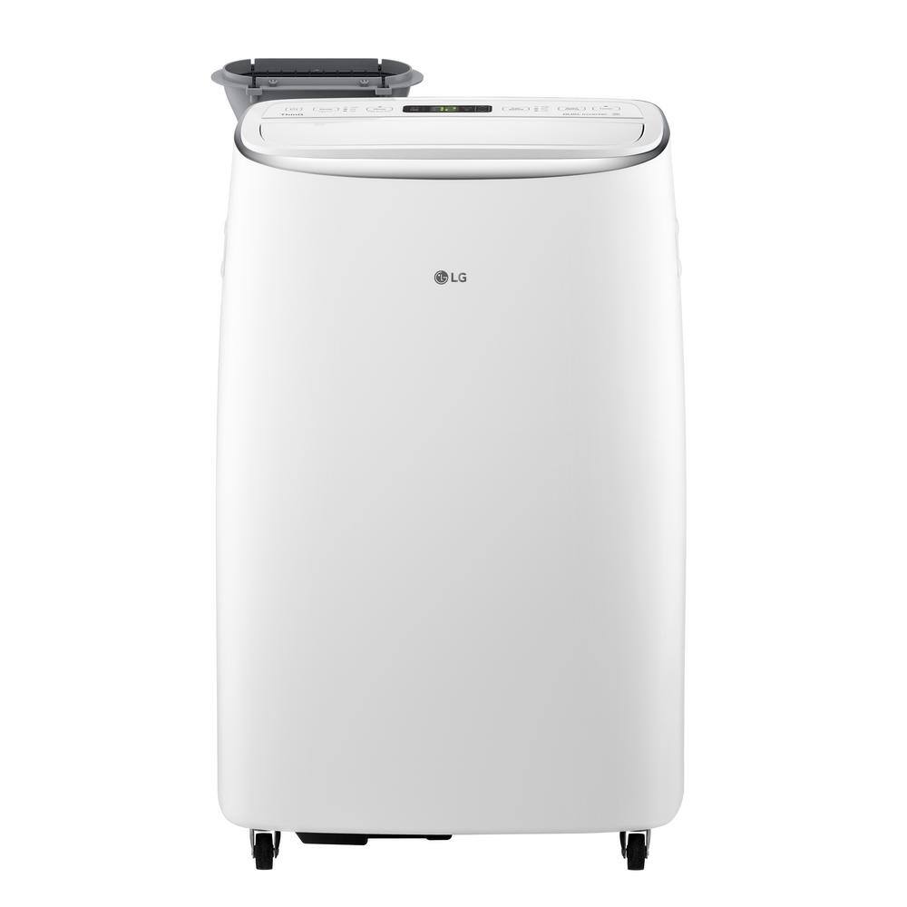 LG 14000 BTU (10000 BTU DOE) Portable Air Conditioner Dual Inverter Quiet Energy Eff Wi-Fi with LCD Remote in White LP1419IVSM