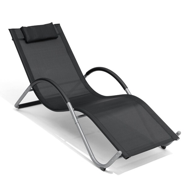 Pellebant Outdoor Patio Chaise Lounge Chairs with Headrest