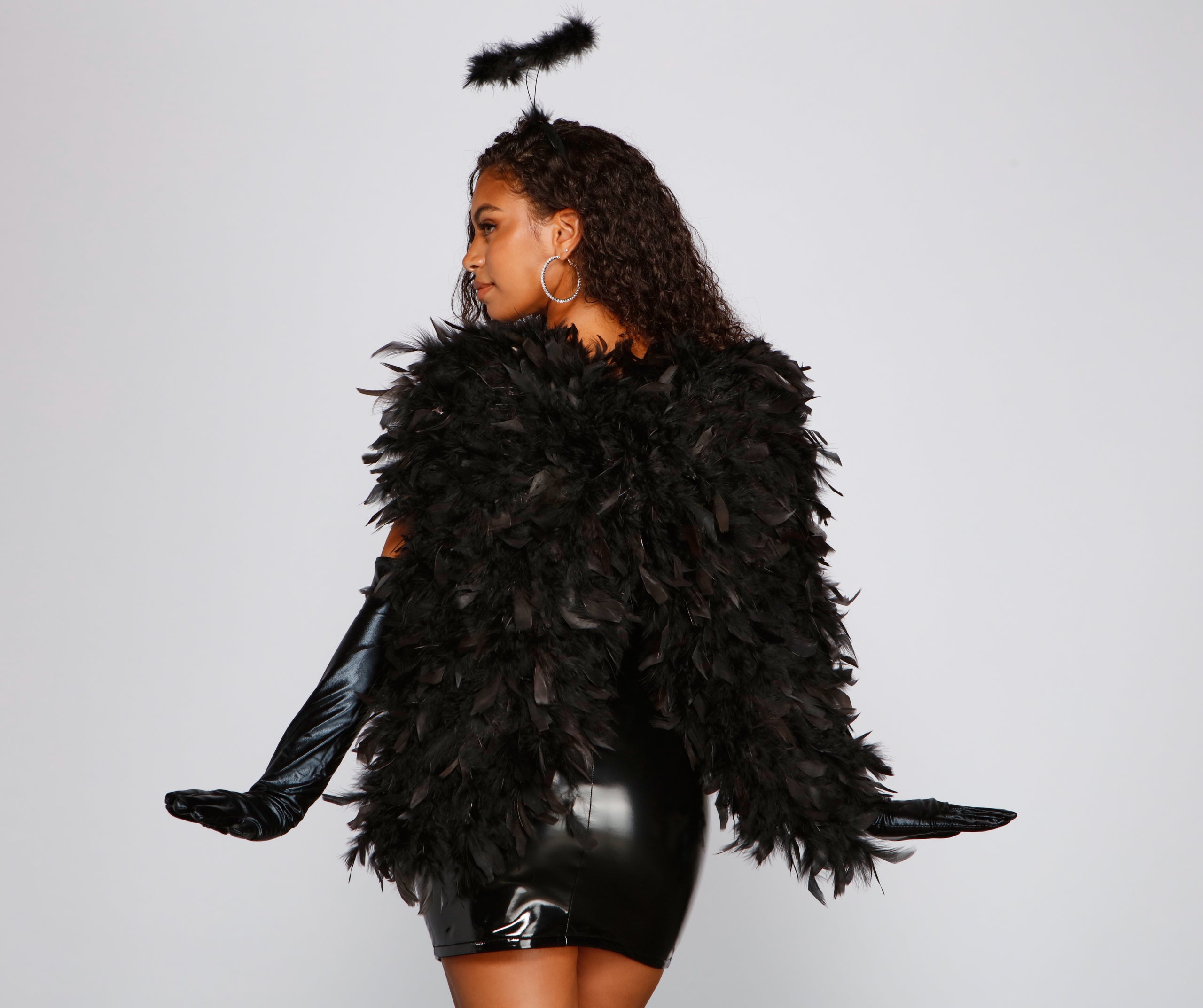 Halloween Fantasy Feathered Costume Wings