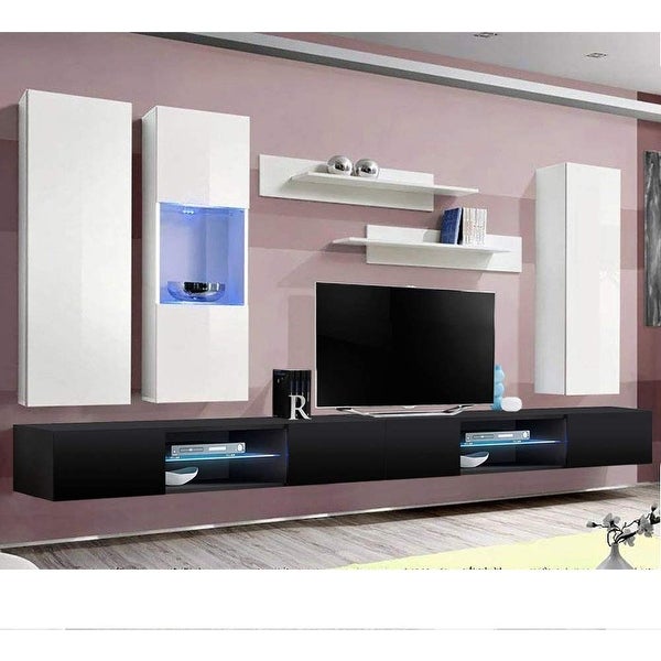 Fly EF5 33TV Wall Mounted Floating Modern Entertainment Center