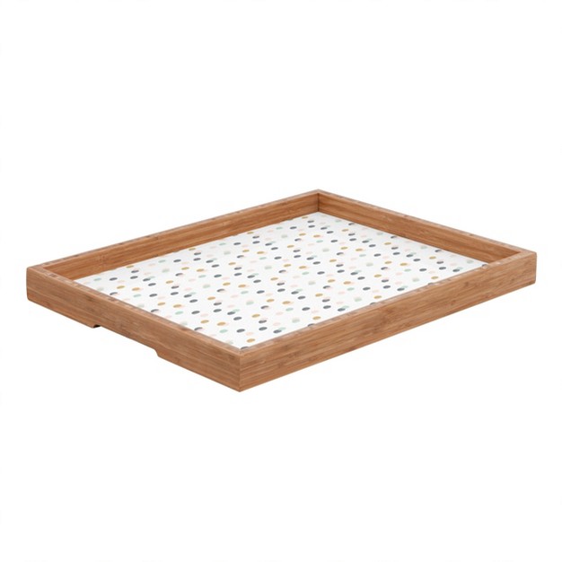 Hello Twiggs Pastel Bubbles Rectangle Bamboo Tray Deny Designs