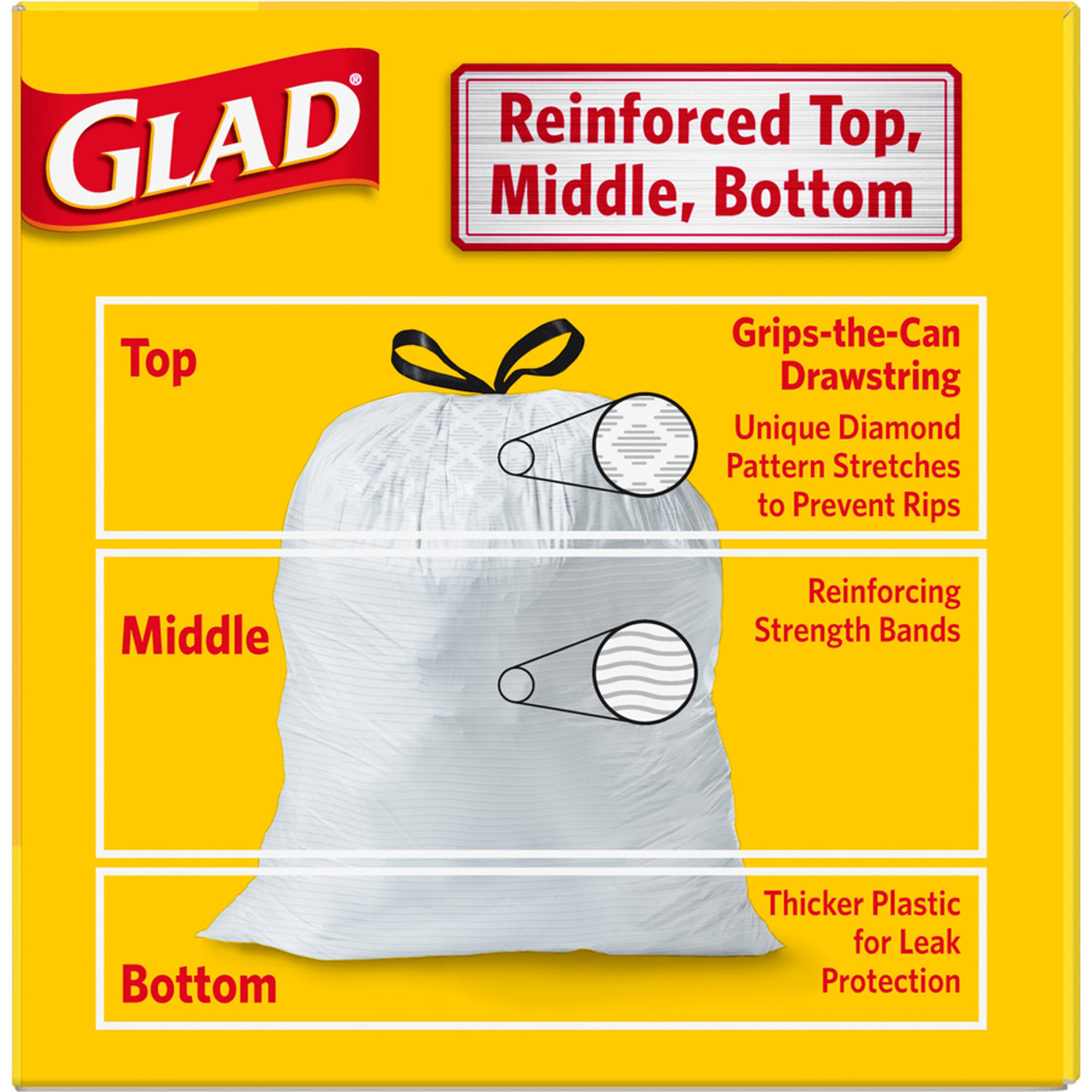 ForceFlex Tall Kitchen Drawstring Trash Bags by The Clorox Company CLO78362CT