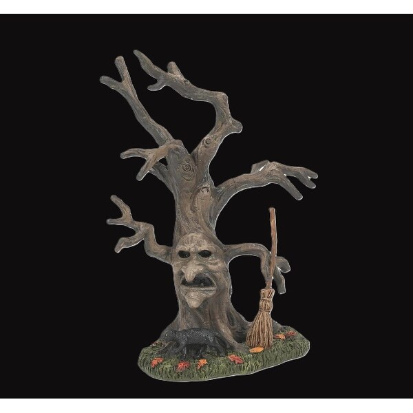 department 56 village halloween accessories scary witch tree #6011473