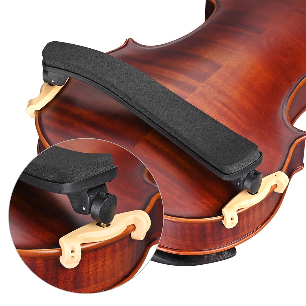 Yescom 3/4-4/4 Violin Shoulder Rest with Adjustable Feet Nylon Black