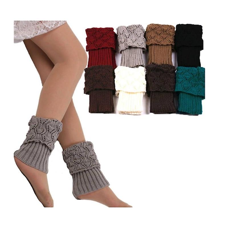 Women Winter Leg Warmers Boot Socks 3 Pairsrandom Color