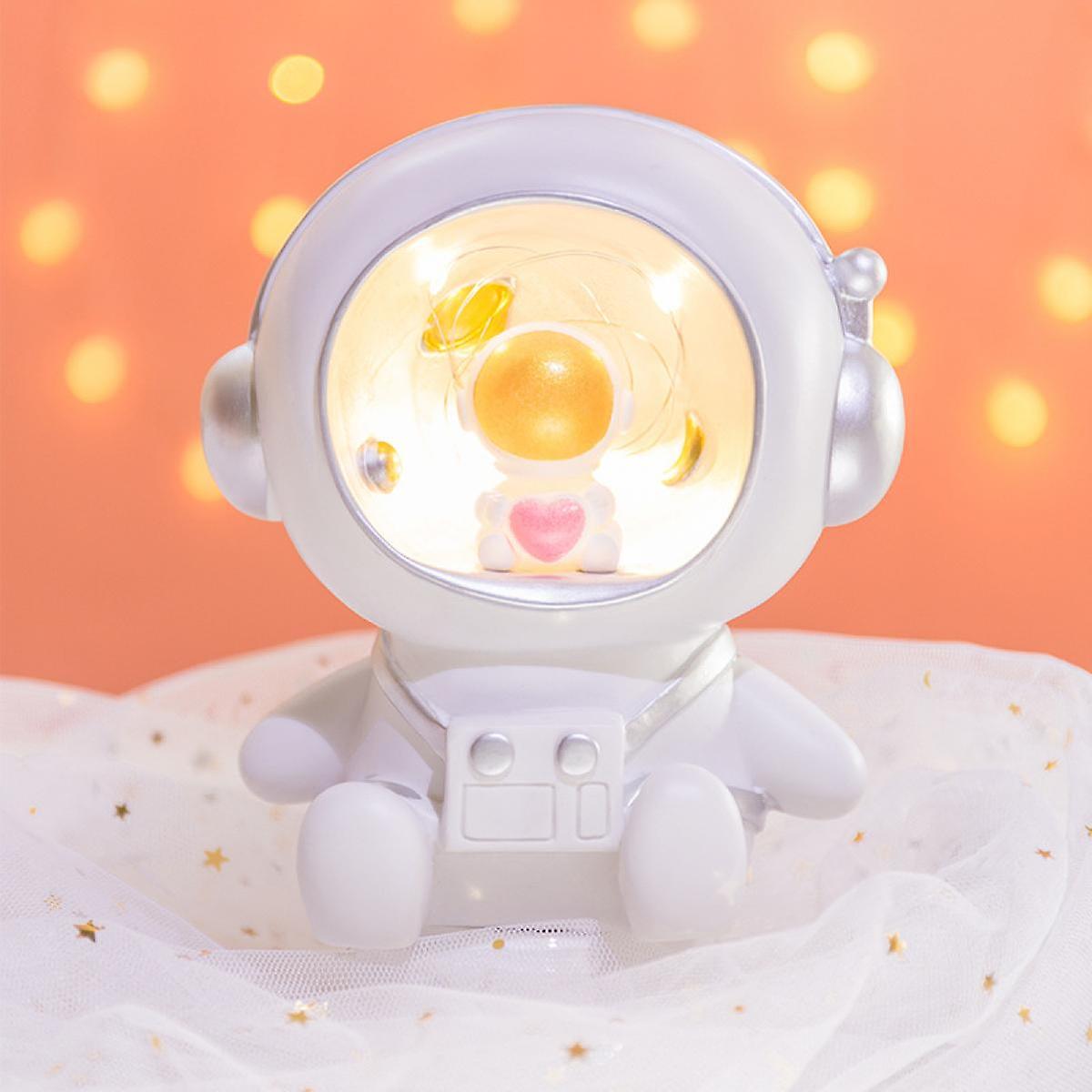 2pcs Astronaut Night Light，silicone Night Light， Kids Touch Lamps，baby Night Light Are Suitable For Children's Room Decoration