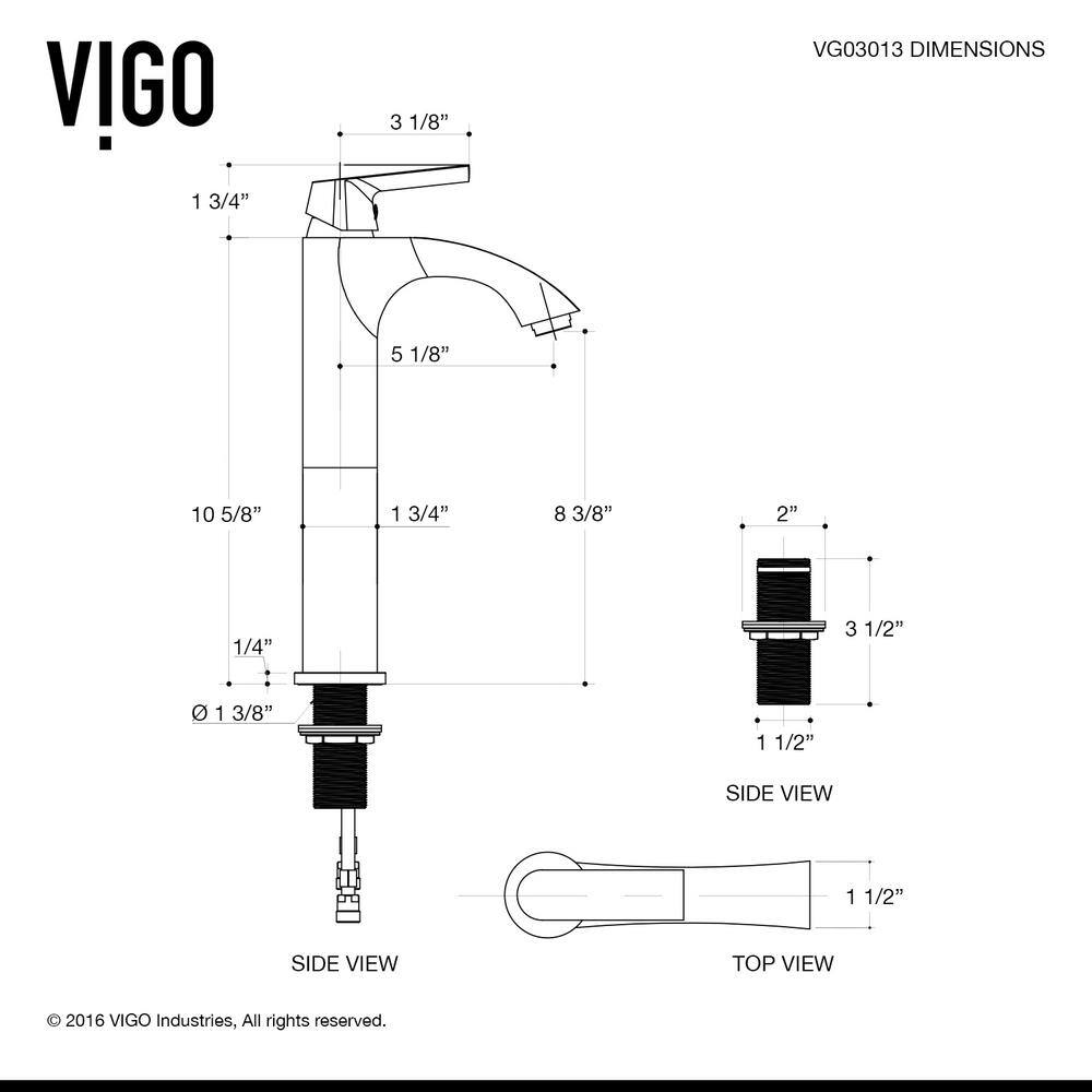 VIGO Glass Rectangular Vessel Bathroom Sink in Wooden Brown with Linus Faucet and Pop-Up Drain in Antique Rubbed Bronze VGT486