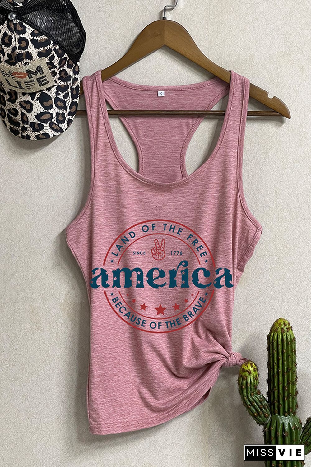 America Land Of The Free Because Of The Brave Tank Top