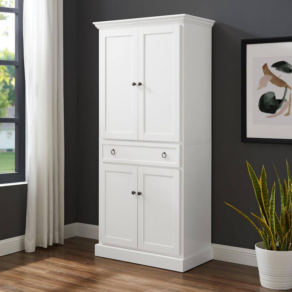 CROSLEY FURNITURE Winston White Storage Pantry KF33026WH