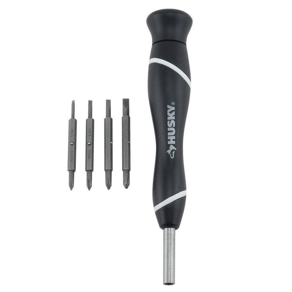 Husky 8-in-1 Precision Slotted and Philips Screwdriver 71281H