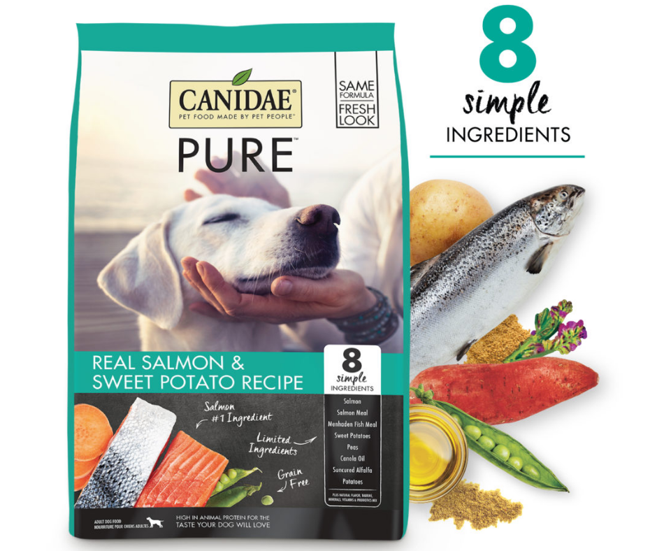 Canidae Grain Free PURE - All Breeds， Adult Dog Real Salmon and Sweet