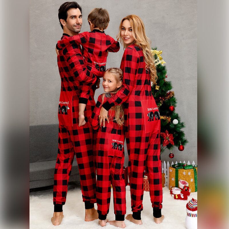 Plaid Home Pajamas Onesuit