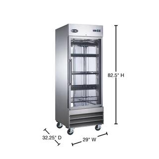 SABA 23 cu.ft. Frost Free Commercial Upright Freezer in Stainless Steel S-23FGG