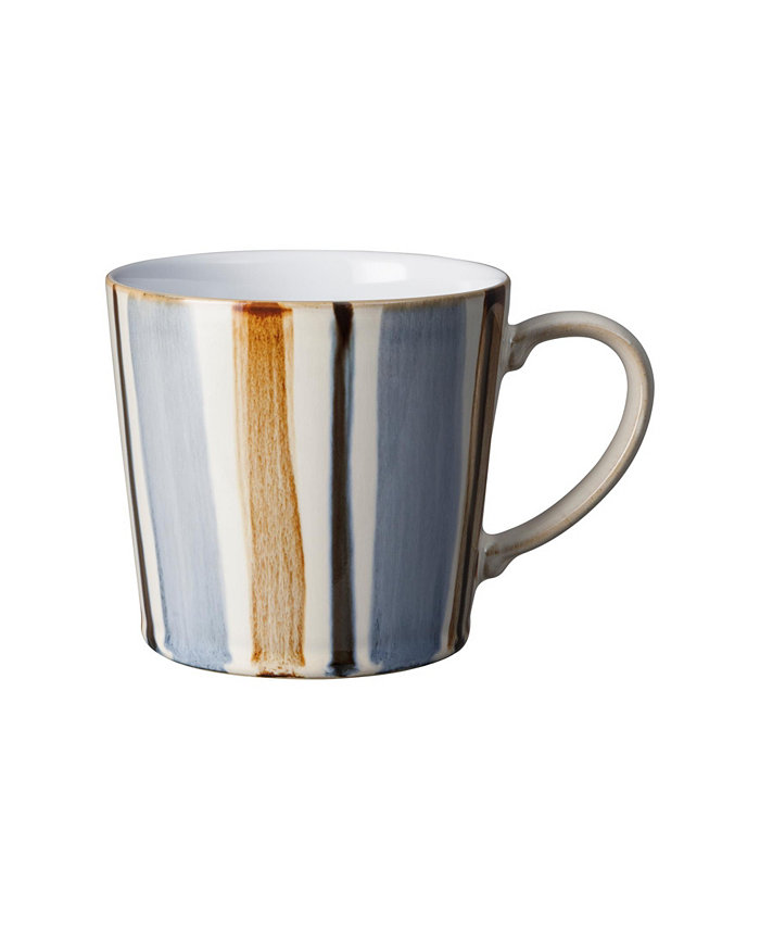 Denby Brown Stripe Painted Large Mug