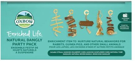 Oxbow Enriched Life Natural Dangly Party Pack Small Pet Toy