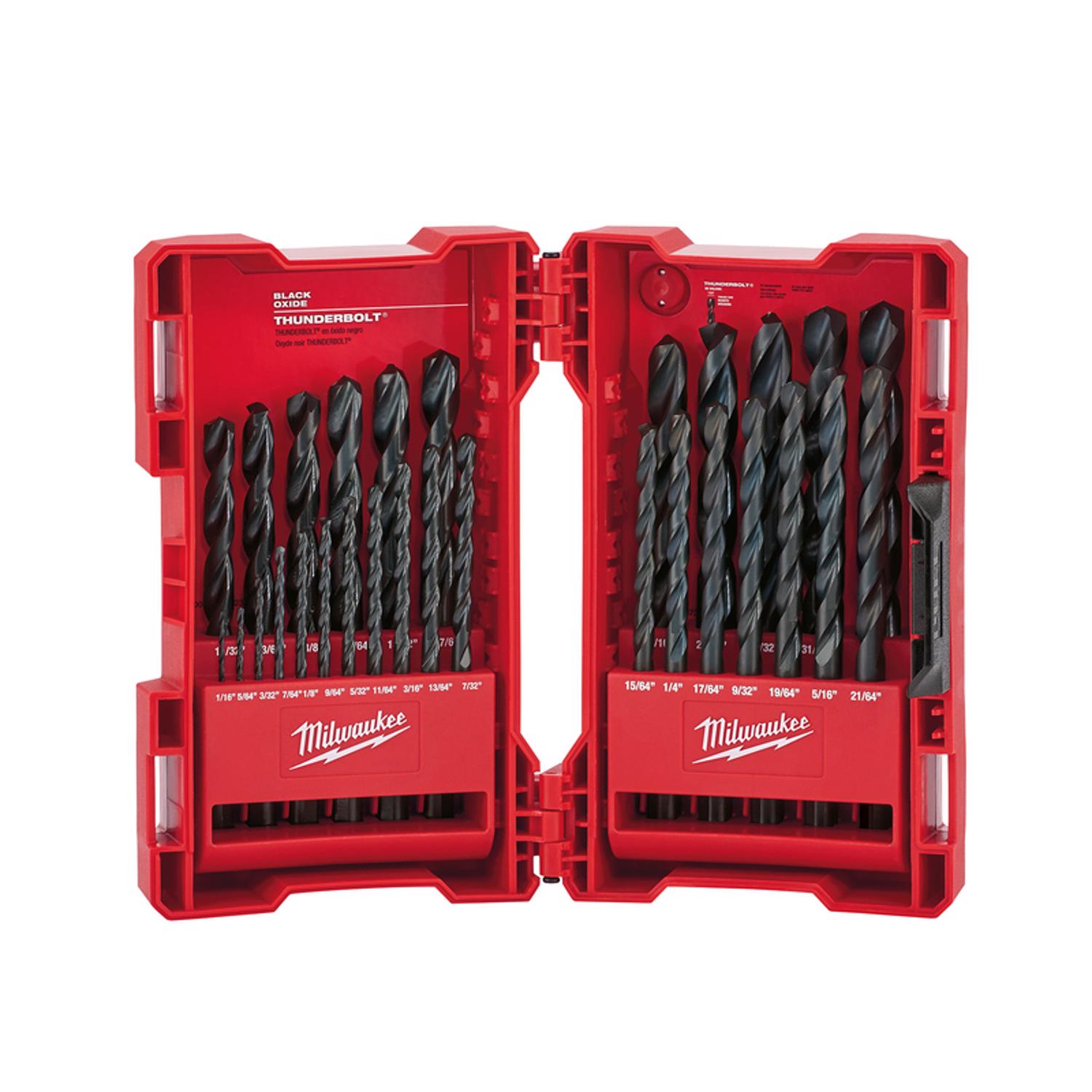 MW Thunderbolt Black Oxide Drill Bit Set 29 pc