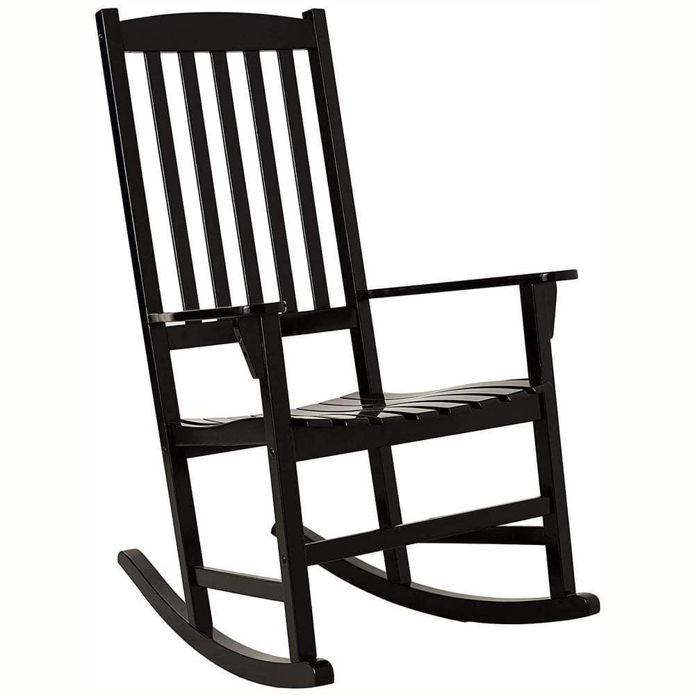 Cambridge Casual Thames Black Wood Outdoor Rocking Chair