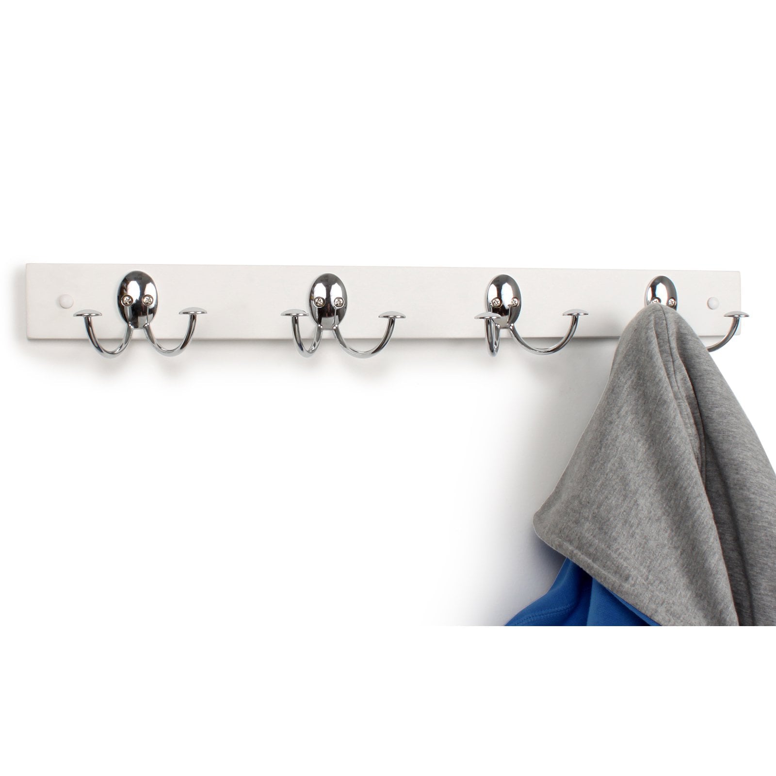 Spectrum Diversified Stratford Wall Mount 4-Double Hook Rack