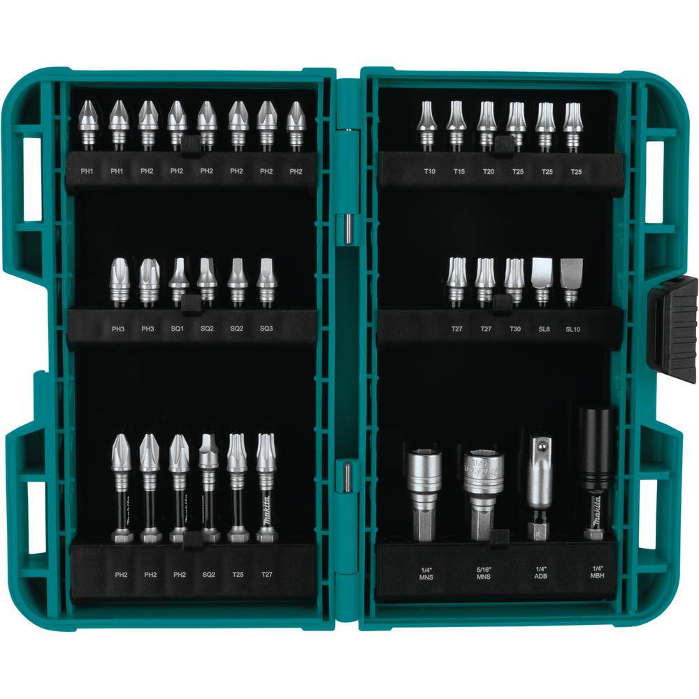 Makita IMPACT XPS Alloy Steel Impact Rated Screwdriver Drill Bit Set (35-Piece) E-01666