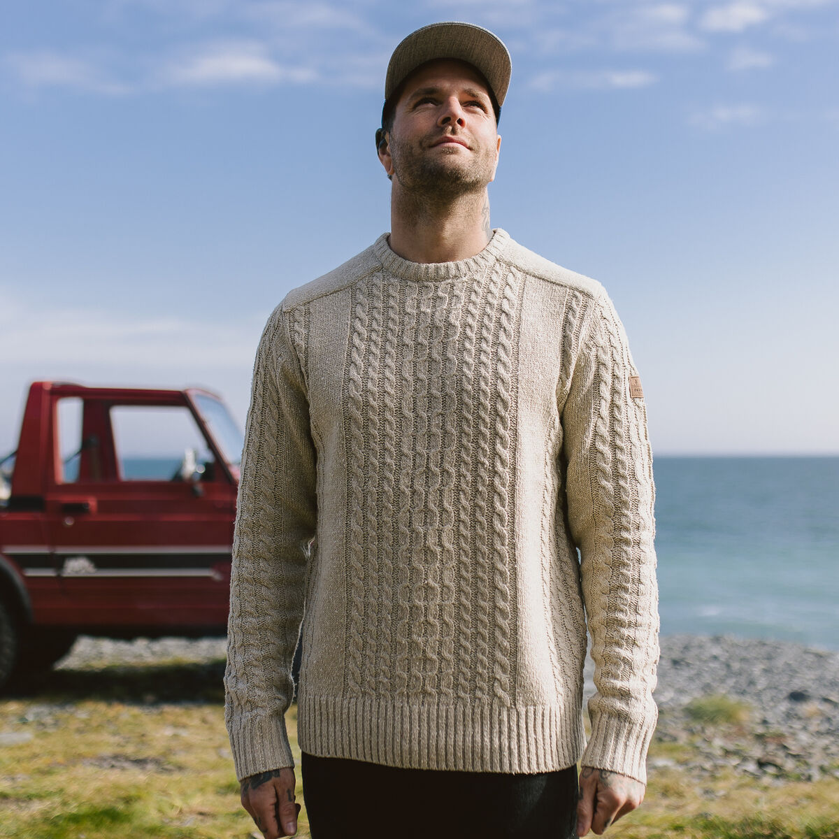 Drifter Knitted Jumper - Oatmeal