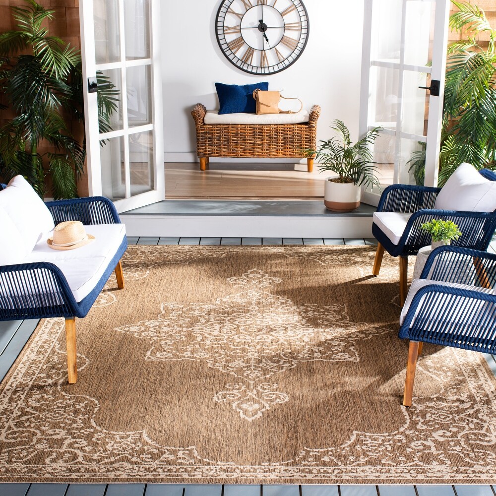 SAFAVIEH Beach House Winona Indoor/ Outdoor Waterproof Patio Backyard Rug