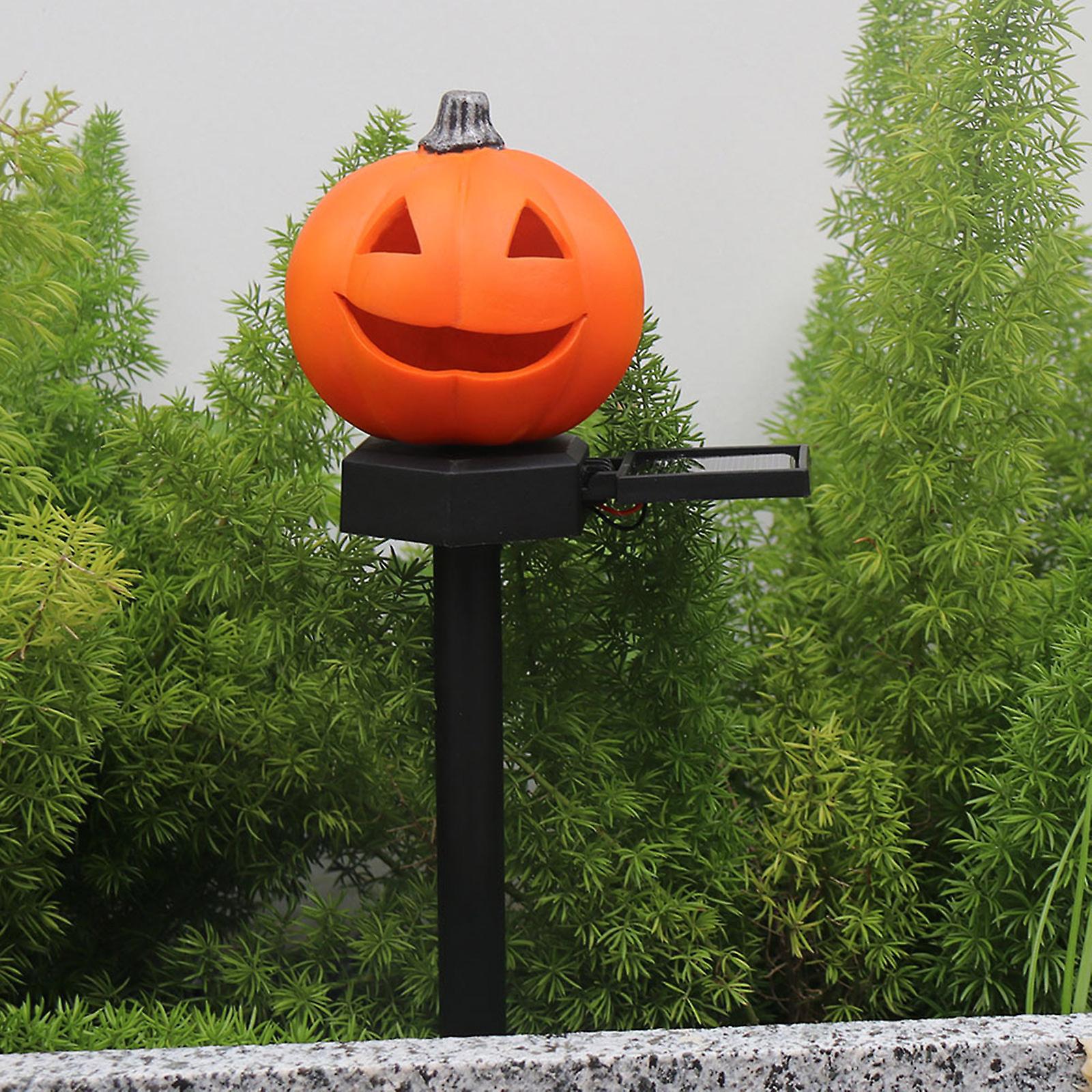 Halloween Solar Lawn Light Pumpkin Outdoor Landscape Decorative Festive Lamp For Patio Garden Yard Path No.253814