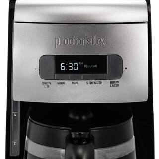 Proctor Silex FrontFill Programmable 12 Cup Black Drip Coffee Maker 43687