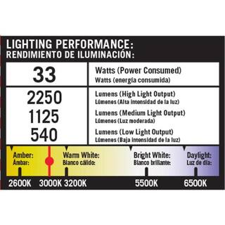 Hampton Bay Low Voltage Black Outdoor Integrated LED Landscape Flood Light with 3 levels of intensity HD33680BK