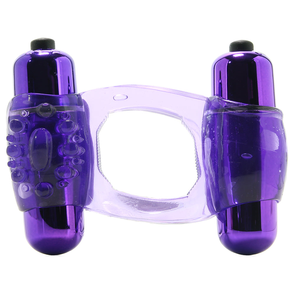 Duo-Vibrating Super Ring in Purple