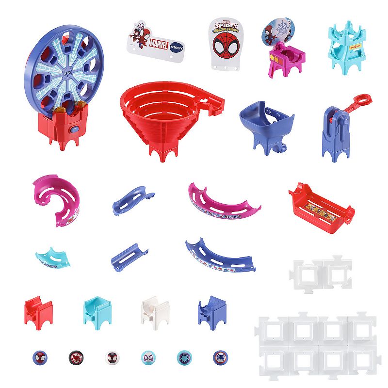 VTech Marvel Spidey and His Amazing Friends STEM Marble Rush Toy 71-piece Set