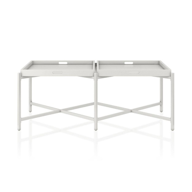 Coco Coffee Tray Table White Cosmoliving By Cosmopolitan