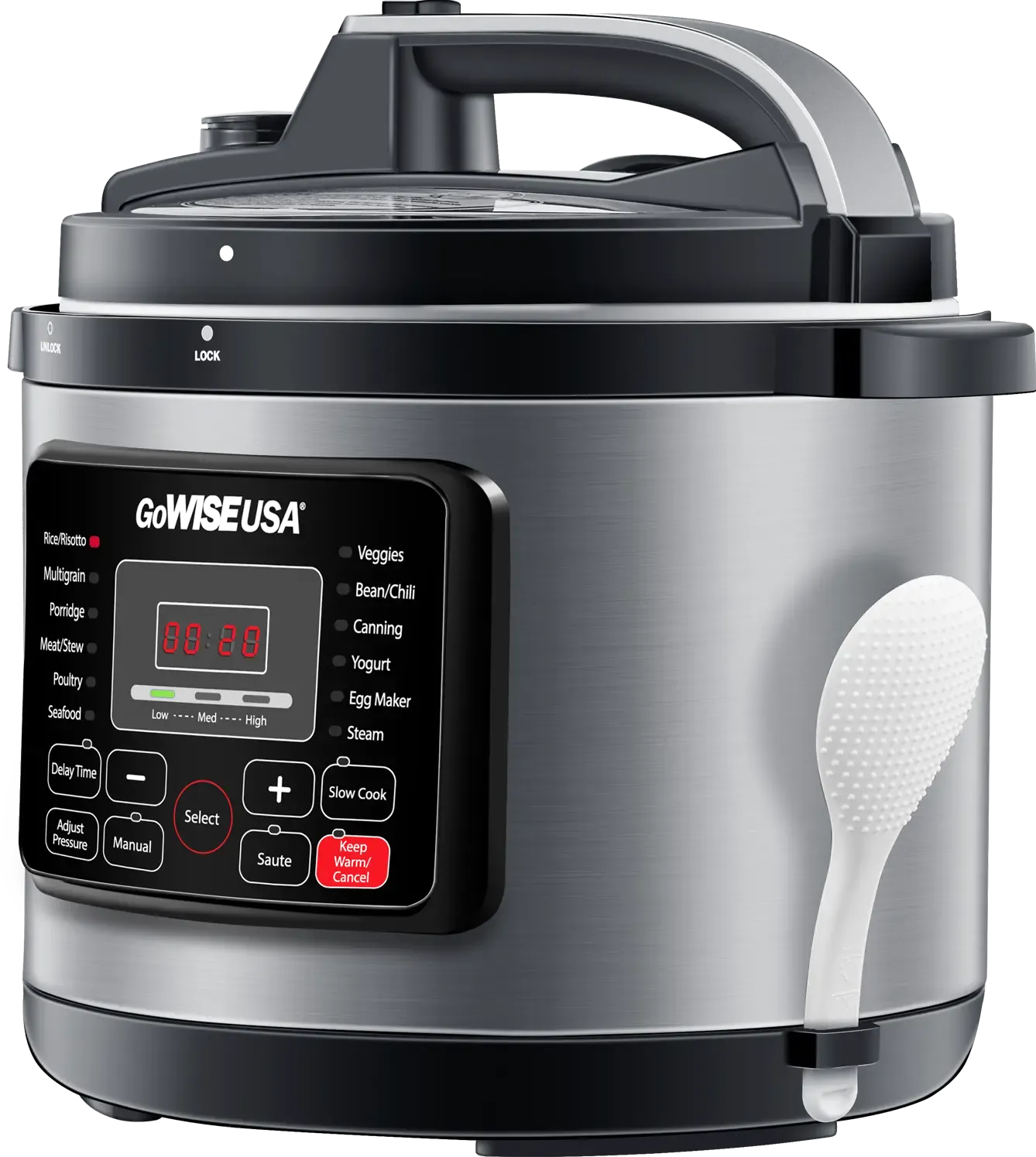 GoWISE Programmable 6-Quart Pressure Cooker