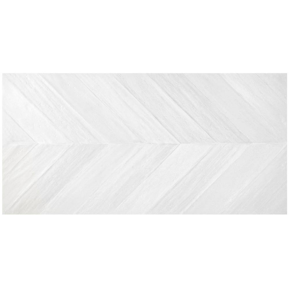 Ivy Hill Tile Nord White 23.42 in. x 47.04 in. Natural Porcelain Floor and Wall Tile (15.5 sq. ft.Case) EXT3RD106533