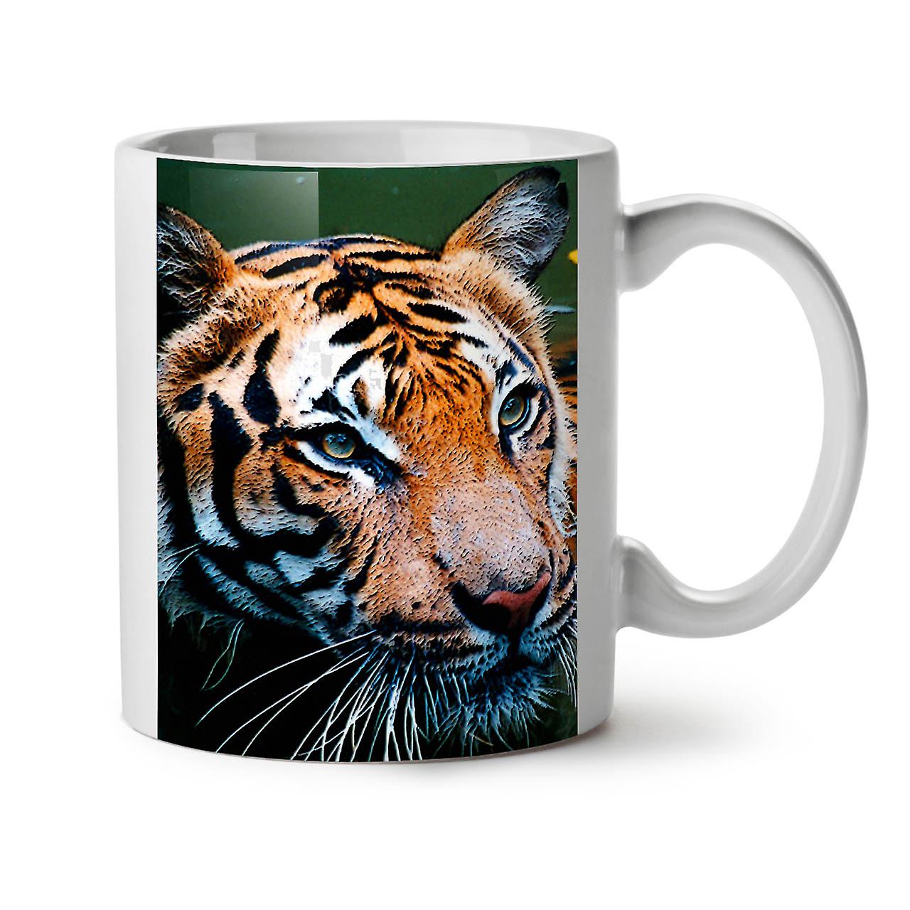 Tiger Photo Face NEW White Tea Coffee Ceramic Mug 11 oz | Wellcoda