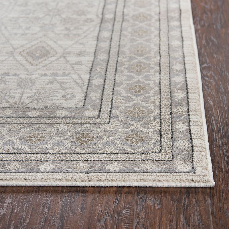 Rizzy Home Panache Traditional Distressed Ornate IV Geometric Rug