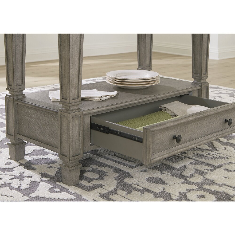 Signature Design by Ashley Lodenbay Antique Gray Counter Height Dining Table   36\