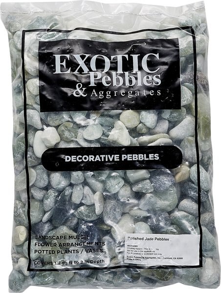 Exotic Pebbles Polished Jade Reptile and Terrarium Pebbles