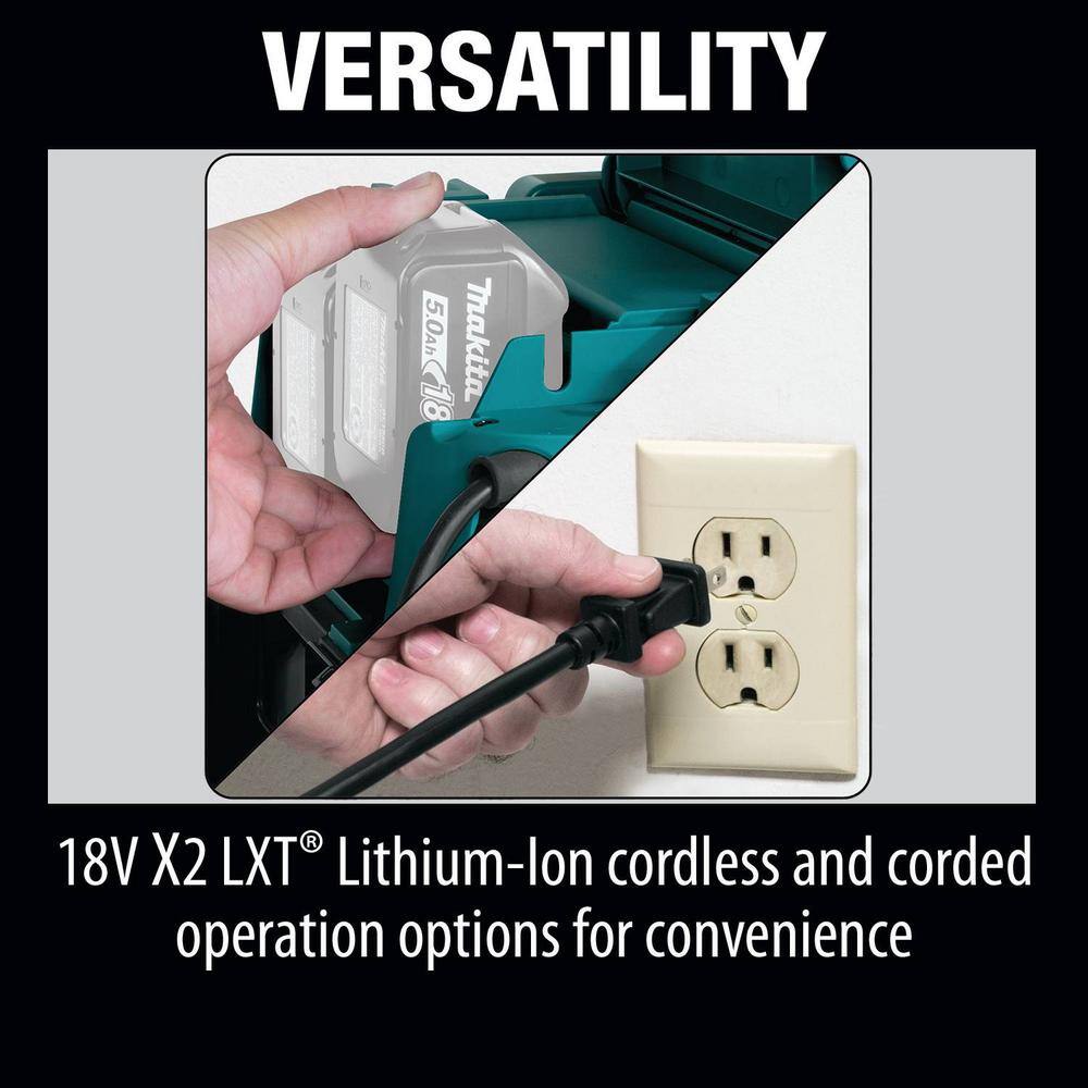 Makita 18V X2 LXT Lithium-Ion (36V) CordlessCorded 2.1 Gal. Dry Vacuum (Tool Only) XCV04Z