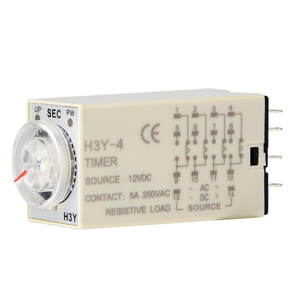 H3y-4 Time Relay Pointer Control Power On Delay Timer 14-pin 12vdc (60s)