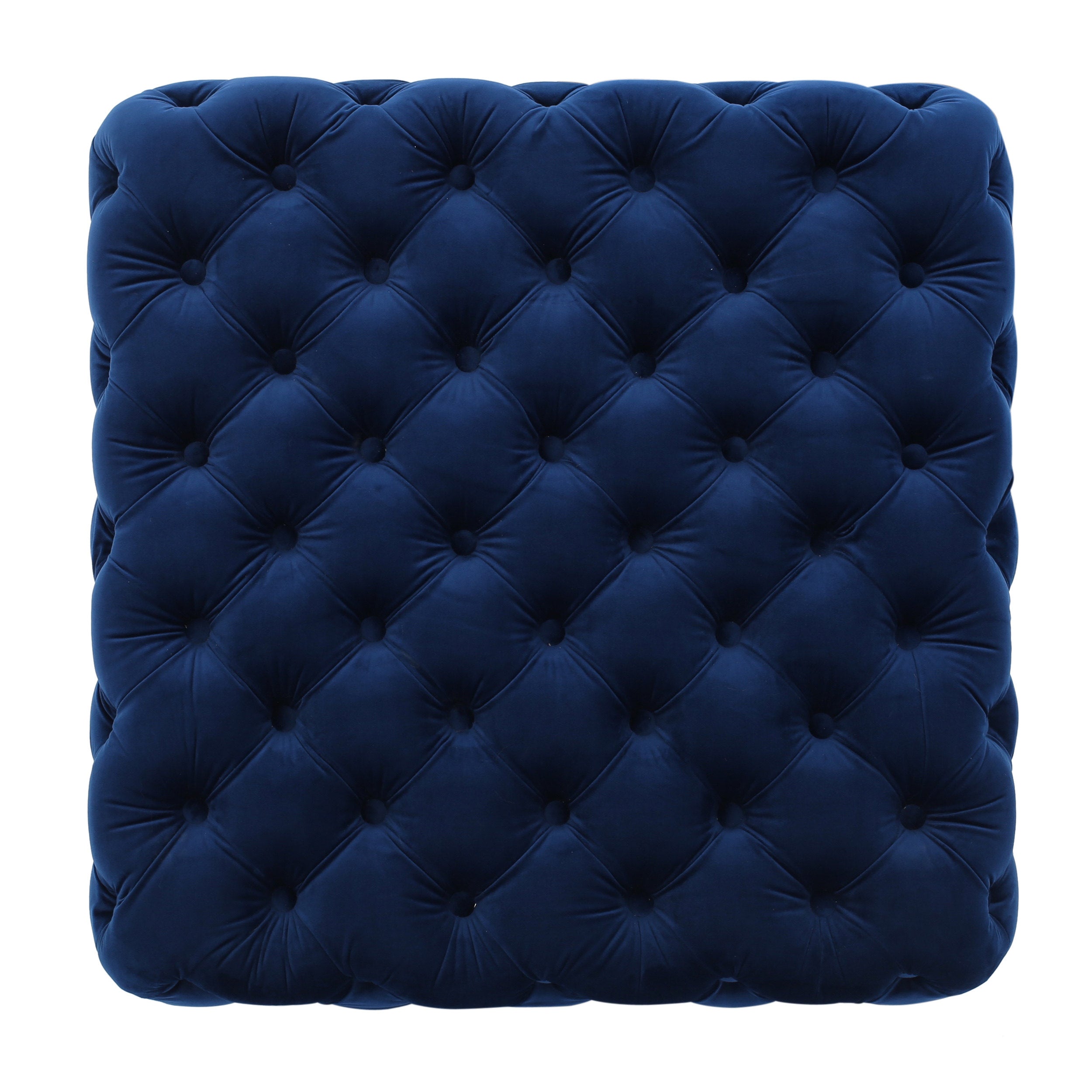 Provence Tufted New Velvet Fabric Ottoman Pouf