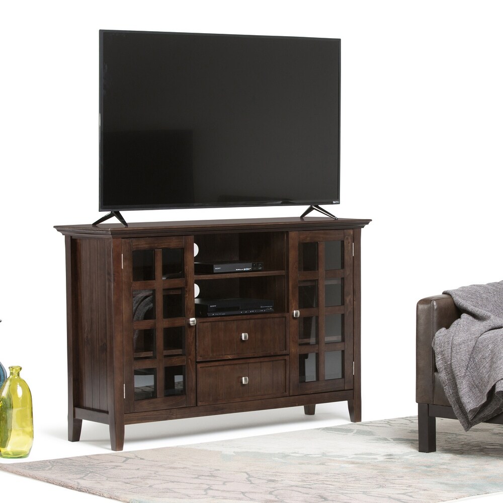 WYNDENHALL Normandy SOLID WOOD 53 inch Wide TV Media Stand For TVs up to 60 inches