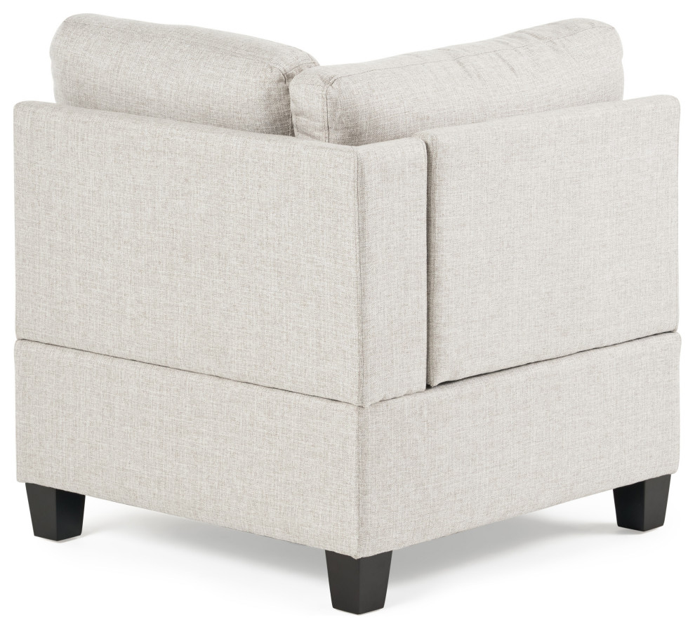 Tarim 4 Seat Fabric Sectional   Transitional   Sectional Sofas   by GDFStudio  Houzz